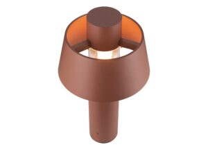 Miniaturka 2 - Lampa stojąca Photoni 45 w kolorze rdzy widok z boku