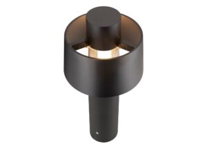 Miniaturka 2 - Czarna lampa ogrodowa Photoni Cyl Pole 45 z innej perspektywy