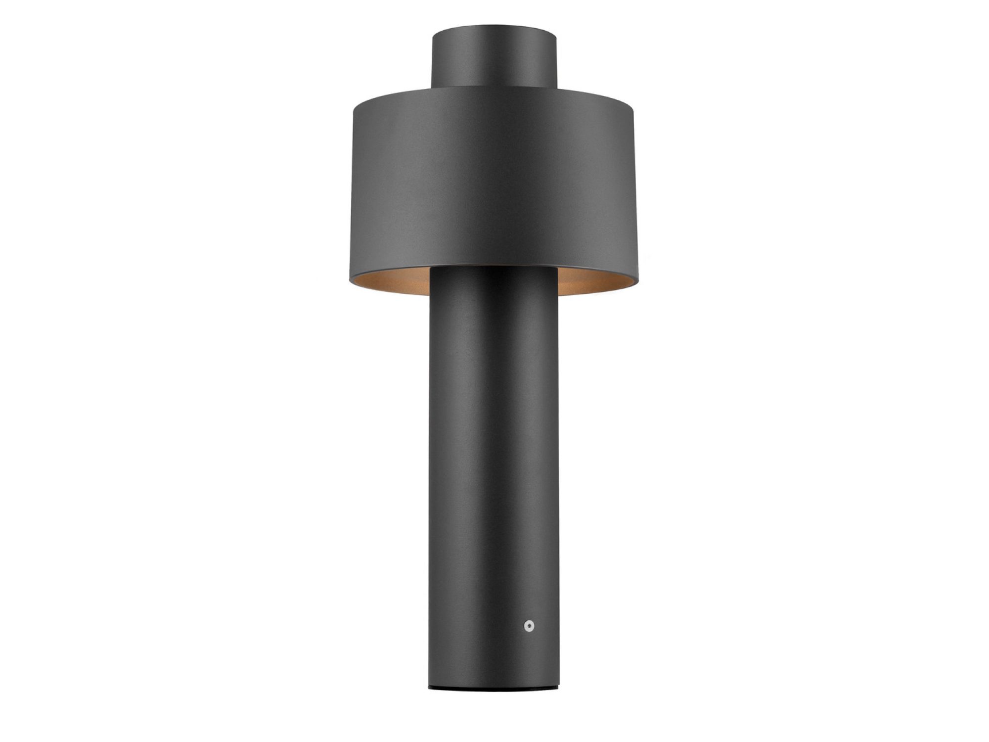 Lampa ogrodowa Photoni Cyl Pole 45 w kolorze czarnym na białym tle