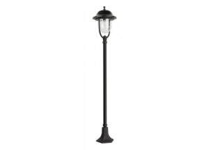 Miniaturka 5 - Lampa ogrodowa PRINCE K 5002/1/O – czarna latarnia od frontu