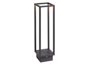 Miniaturka 1 - Quadrulo lampa ogrodowa, widok z góry na kwadratową ramę LED