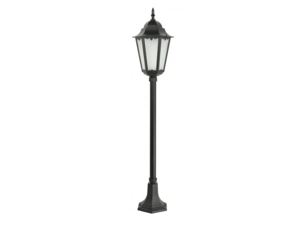 Lampa ogrodowa RETRO CLASSIC II K 5002/2 H – czarna latarnia od frontu