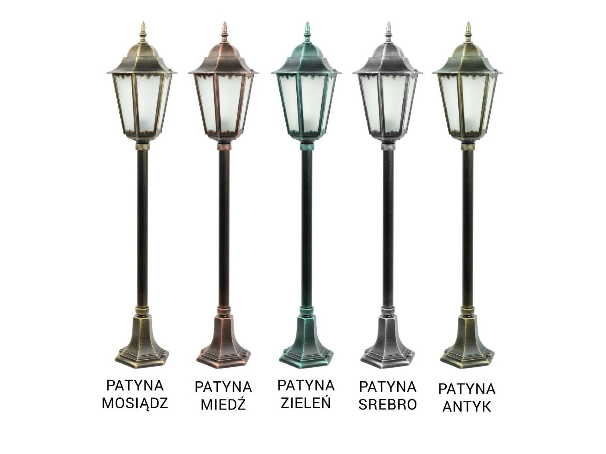 Lampa RETRO CLASSIC II K 5002/2 H – pięć kolorów patyny