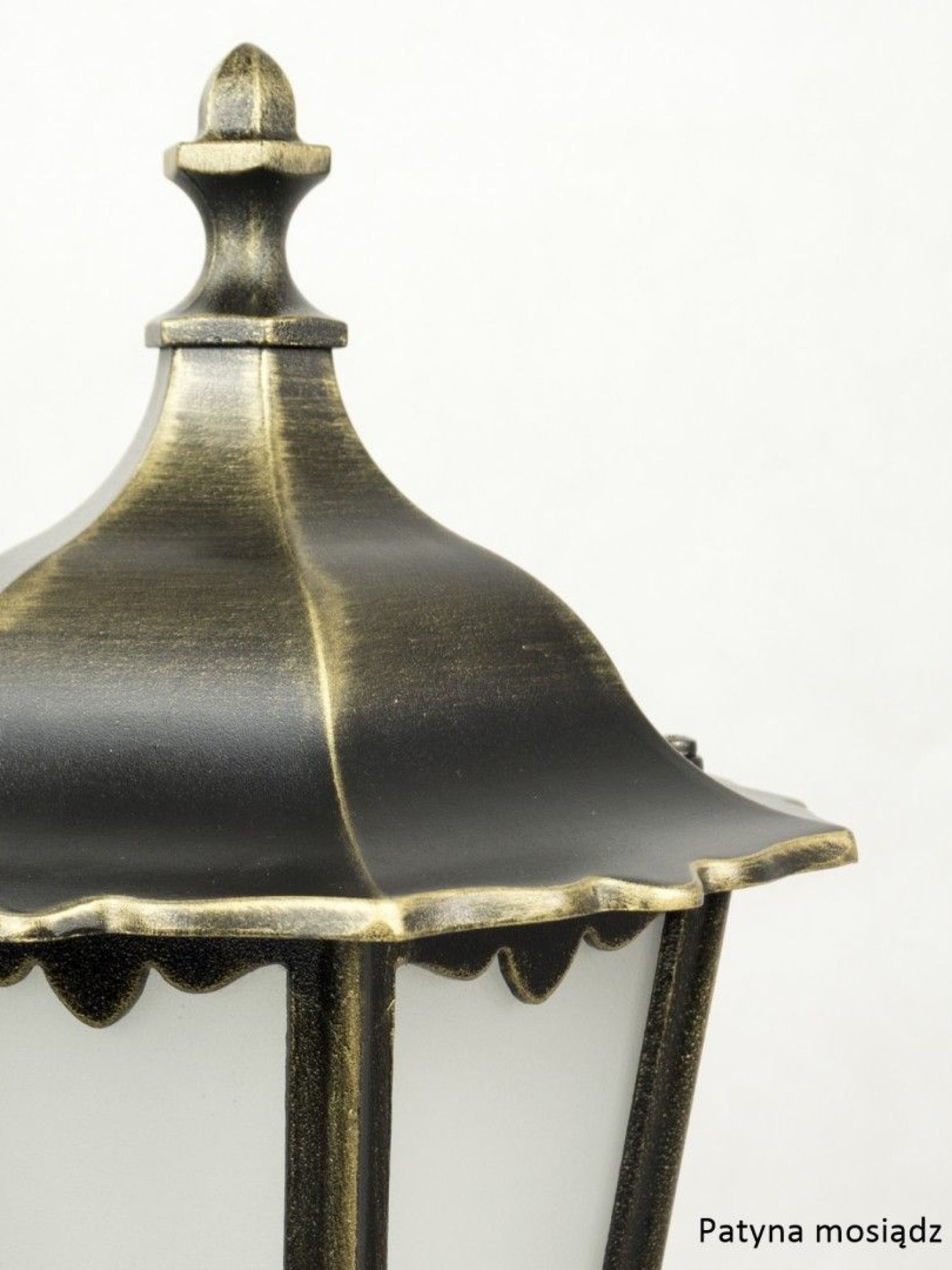 Lampa ogrodowa stojąca RETRO CLASSIC K 4011/1 – czarna latarnia wśród roślin