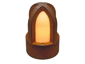 Miniaturka 1 - Lampa Rusty Cone 24 cm, rdzawa, widok frontalny na białym tle