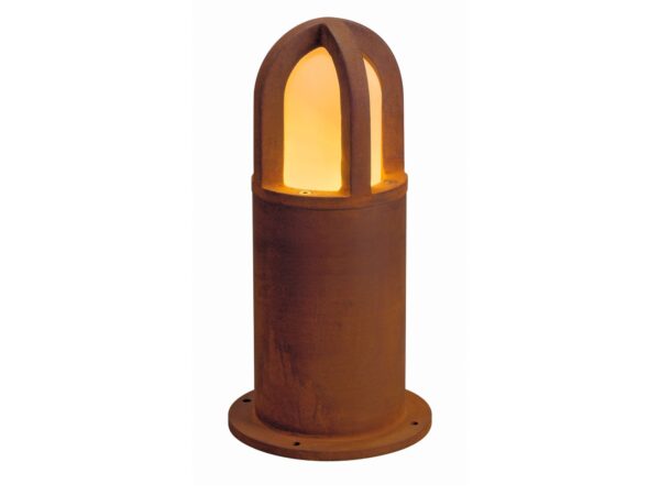 Lampa ogrodowa Rusty Cone wysokość 40 cm, rdzawa, packshot na białym tle