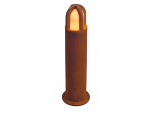 Miniaturka 4 - Lampa stojąca Rusty Cone 70 cm rdzawa, drugi widok na białym tle