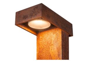 Miniaturka 3 - Detal obudowy lampy Rusty Pathlight 40 w rdzawym kolorze
