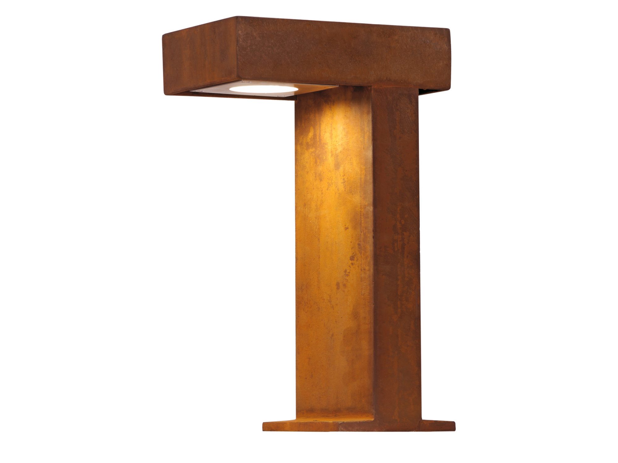 Lampa stojąca Rusty Pathlight w kolorze rdzy, trzecie ujęcie produktu