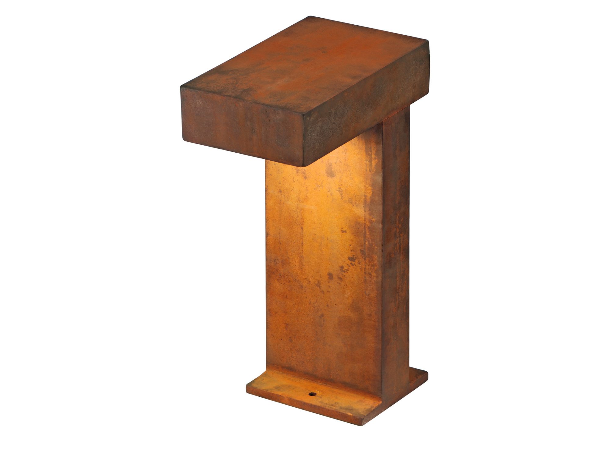 Lampa ogrodowa Rusty Pathlight wykonana ze stali o rdzawym wykończeniu, drugie ujęcie