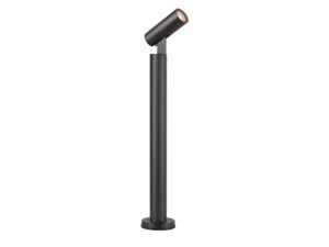 Miniaturka 1 - Lampa ogrodowa S-Tube 75 w czarnym kolorze, widok boczny