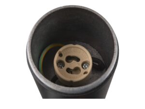 Miniaturka 6 - Detal oprawy stojącej S-Tube 75 GU10 w czarnym wykończeniu