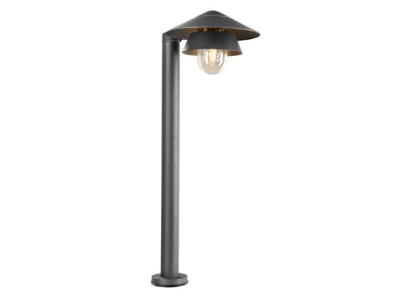 Lampa ogrodowa Sejero 90 antracyt na białym tle
