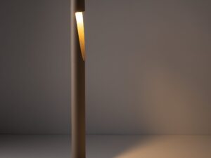 Miniaturka 3 - Beżowa lampa ogrodowa Sena M na tarasie lub w ogrodzie
