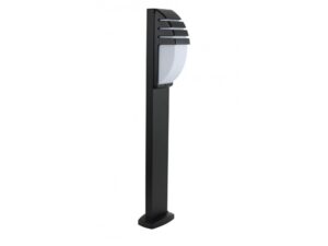 Miniaturka 4 - Lampa ogrodowa stojąca CITY 11836 R BL – czarna oprawa z białym kloszem na białym tle