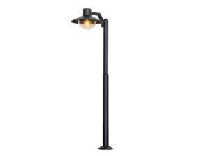 Miniaturka 2 - Lampa ogrodowa Evilira stojąca czarna o wysokości 105 cm