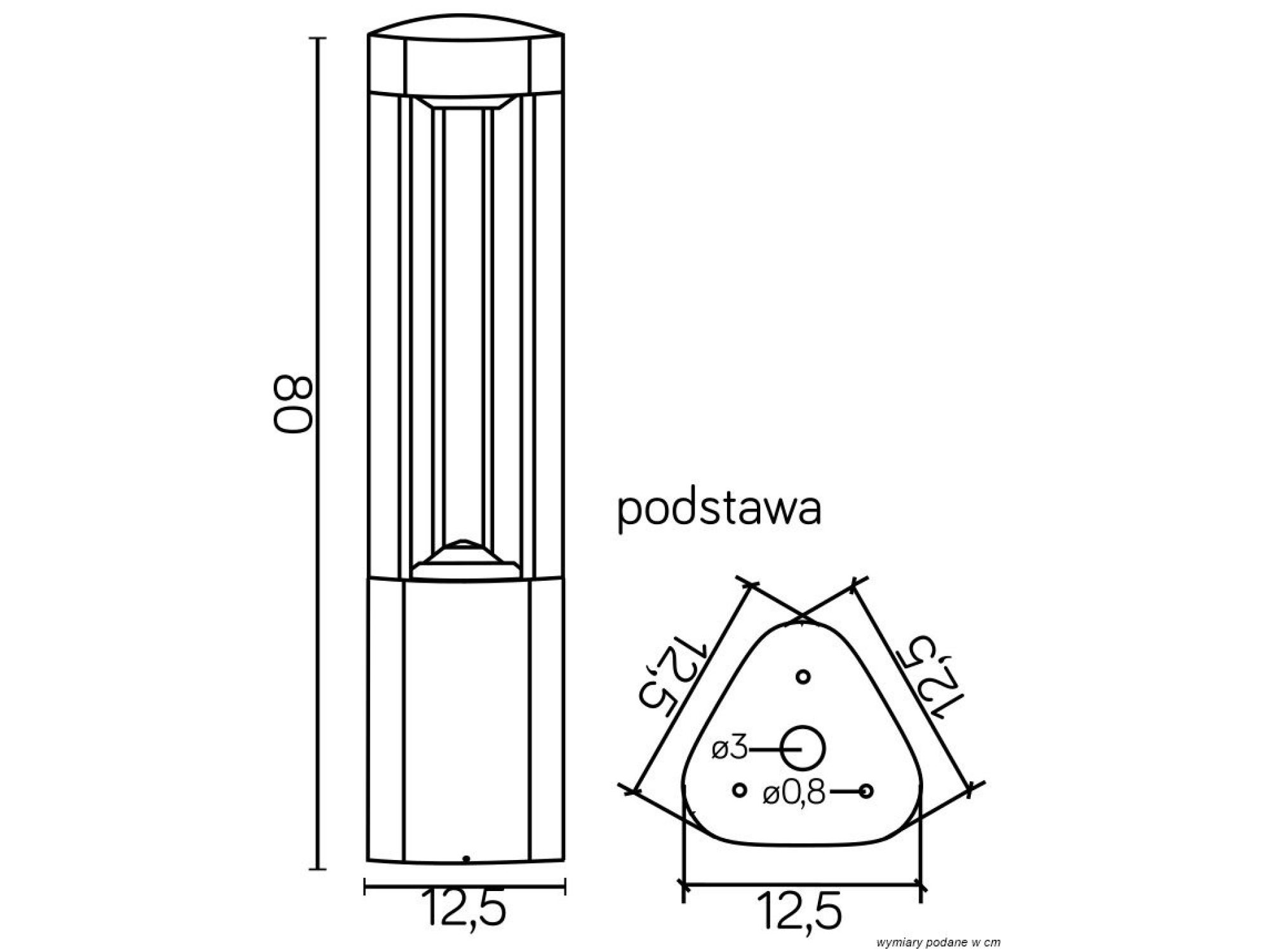 FAN GL 11205 rysunek wymiarowy