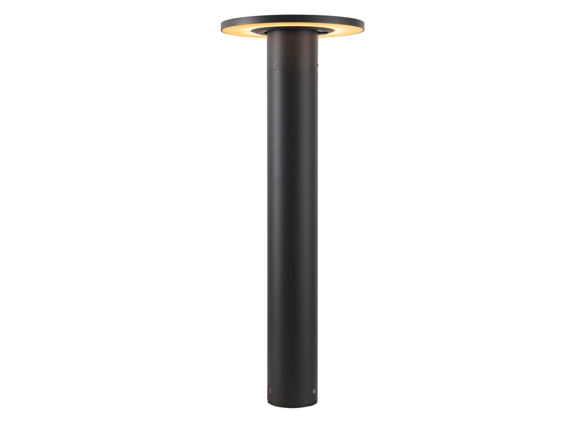 Lampa ogrodowa stojąca I-Ring antracytowa na białym tle