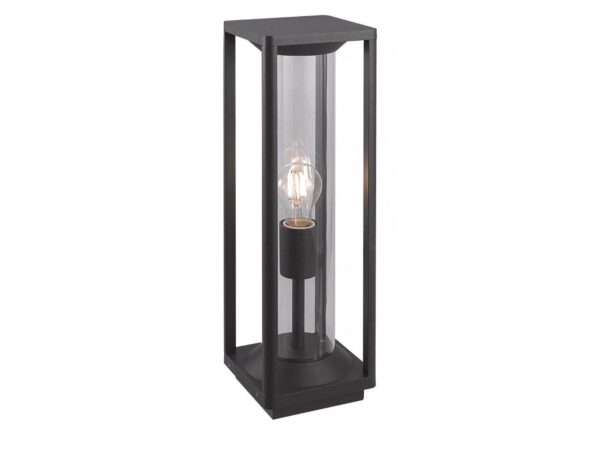 Lampa ogrodowa stojąca PORTO M1932-500 – czarna oprawa na białym tle