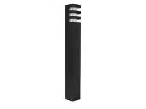 Miniaturka 1 - Lampa ogrodowa stojąca RADO – czarna oprawa na białym tle