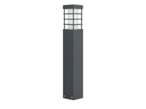Miniaturka 1 - Lampa ogrodowa stojąca RADO II 2 – antracytowa oprawa na białym tle