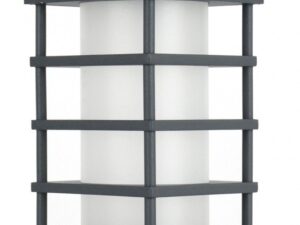 Miniaturka 4 - Antracytowa lampa ogrodowa stojąca RADO II 2 oświetlająca ścieżkę po zmroku