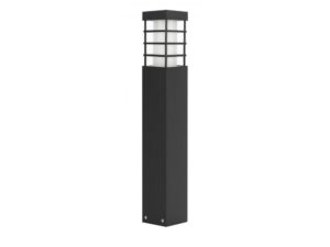 Miniaturka 6 - Lampa ogrodowa stojąca RADO II 2 – czarna oprawa na białym tle