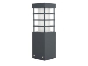 Miniaturka 1 - Lampa ogrodowa stojąca RADO II 3 – antracytowa oprawa na białym tle