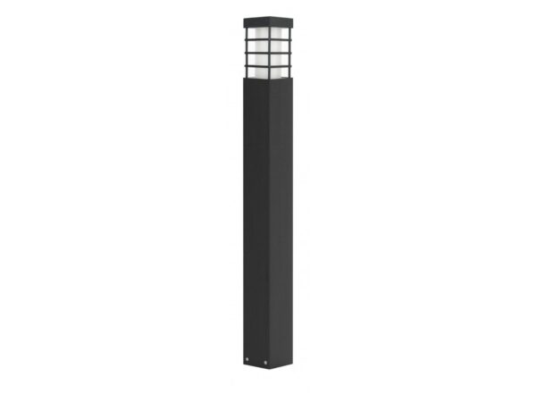 Lampa ogrodowa stojąca RADO II – czarna oprawa na białym tle