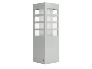 Miniaturka 5 - Lampa ogrodowa stojąca RADO III 3 – srebrna oprawa na białym tle
