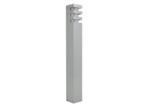 Miniaturka 5 - Lampa ogrodowa stojąca RADO – srebrna oprawa na białym tle
