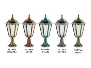 Miniaturka 1 - Lampa ogrodowa stojąca RETRO MAXI K 4011/1/BD – wykończenie
