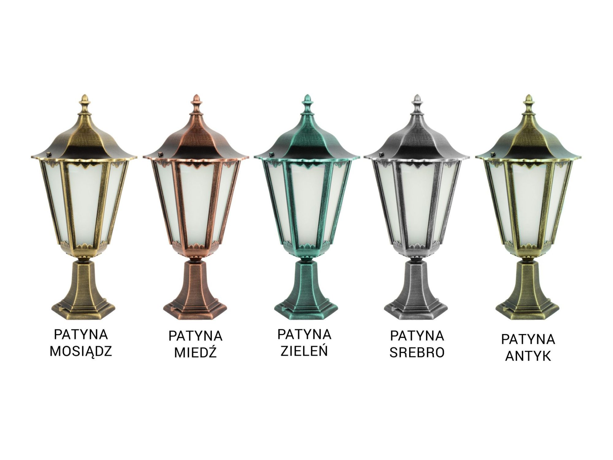 Lampa ogrodowa stojąca RETRO MAXI K 4011/1/BD – wykończenie