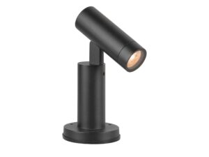Miniaturka 7 - Czarna lampa ogrodowa stojąca S-Tube 32 na białym tle