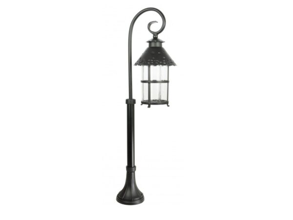 Lampa ogrodowa stojąca TOLEDO K 5002/3/R – czarna oprawa, widok z przodu