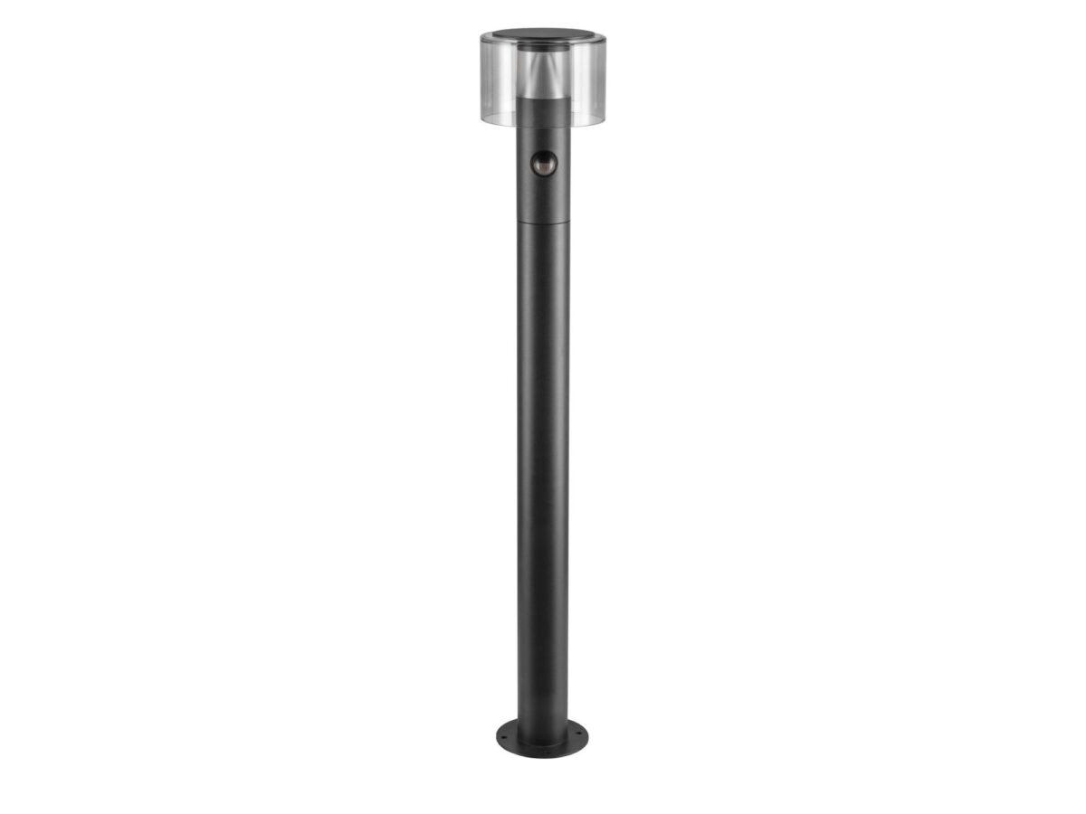 Lampa ogrodowa stojąca Taha II 90 czarna LED 10 W z czujnikiem
