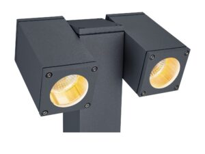 Miniaturka 5 - Zbliżenie na dwa reflektory słupka Theo Pathlight Double