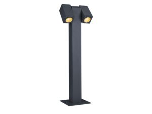 Miniaturka 1 - Lampa ogrodowa Theo Pathlight Double, widok dwóch reflektorów od przodu