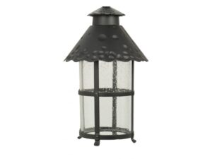 Miniaturka 8 - Lampa ogrodowa TOLEDO K 1018 R – czarna oprawa ze szklanym kloszem