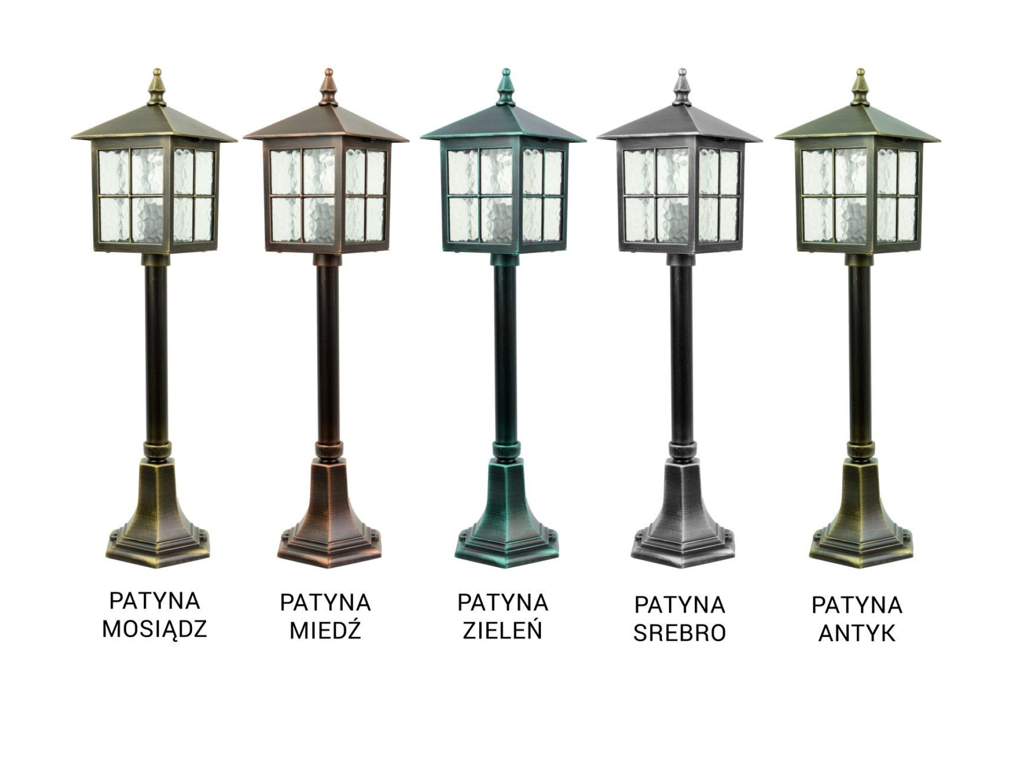 Lampa WENECJA K 5002/3/KW w pięciu wykończeniach patynowych