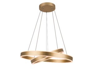 Miniaturka 5 - Mosiężna One Double LED – drugi widok całej lampy