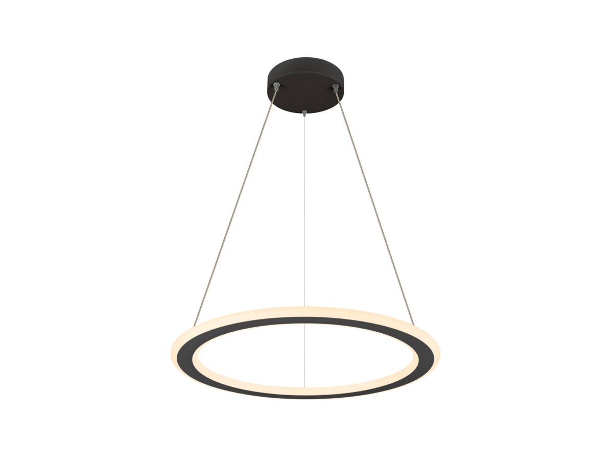 Lampa wisząca One Flat PD LED 23 W Ø60 cm czarna / biała / mosiężna