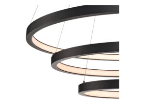 Miniaturka 4 - One Triple DALI czarna detal trzech pierścieni LED