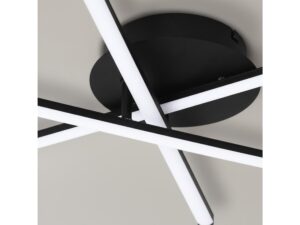 Miniaturka 3 - Zbliżenie czarnego mocowania i przecinających się listw lampy Palisa