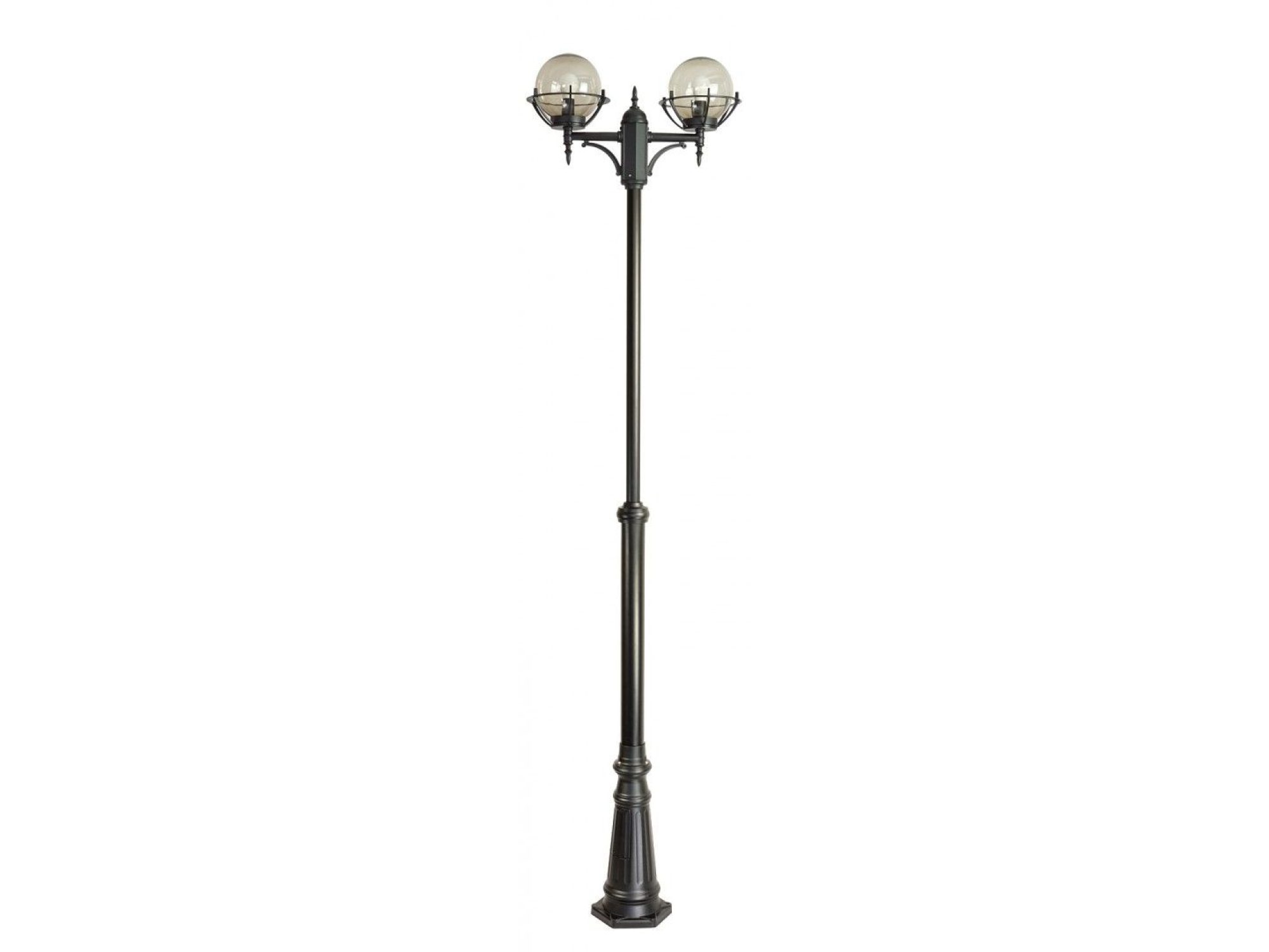 Lampa parkowa KULE Z KOSZYKIEM 200 OGMWN 2 KPO rysunek montażu