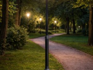 Miniaturka 2 - Lampa parkowa RETRO MAXI KWADRAT OGMWN 1 BD KW – dodatkowa aranżacja