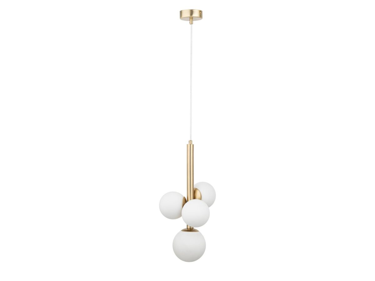 Lampa wisząca Perla Lux 4-punktowa ze szklanymi kulami