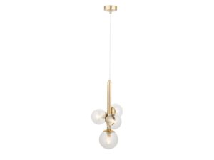 Miniaturka 1 - Lampa Perla Lux 4 z przejrzystymi szklanymi kloszami