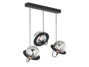 Miniaturka 3 - Lampa Planet 3-punktowa czarna z niklem, inne ujęcie