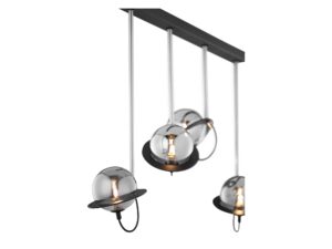 Miniaturka 2 - Lampa Planet 4-punktowa czarna z niklem